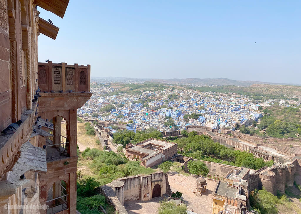 Vistas de Jodhpur desde la Fortaleza de Mehrangarh Vistas de Jodhpur desde la Fortaleza de Mehrangarh