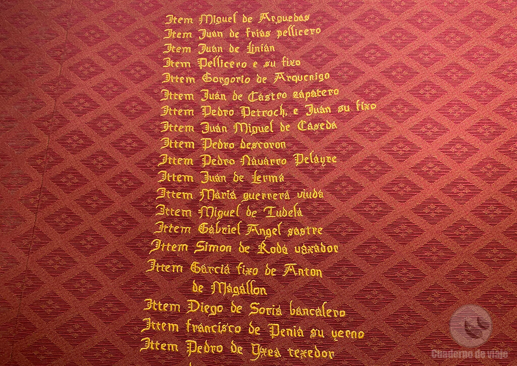 Reproducción de la manta del padrón de judíos conversos (1510) Reproducción de la manta del padrón de judíos conversos (1510)