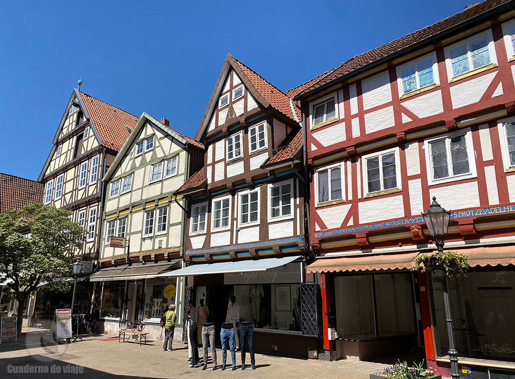 Casas de entramado de madera en el Altstadt de Celle Casas de entramado de madera en el Altstadt de Celle