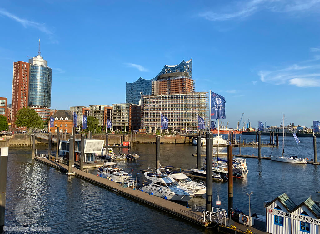 Vista de HafenCity con la Filarmónica al fondo Vista de HafenCity con la Filarmónica al fondo