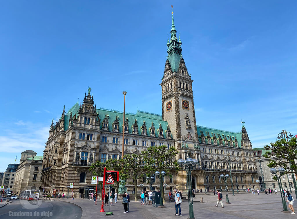 Ayuntamiento (Rathaus) de Hamburgo de estilo historicista Ayuntamiento (Rathaus) de Hamburgo de estilo historicista