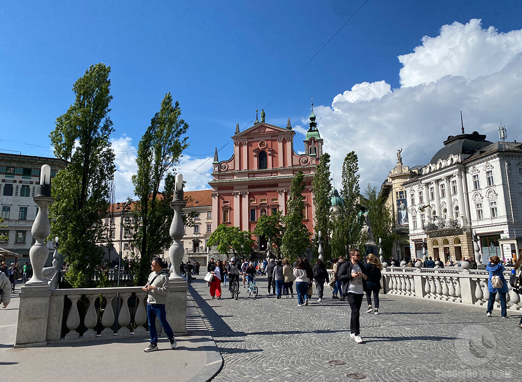 Centro histórico de Liubliana en Eslovenia Centro histórico de Liubliana en Eslovenia