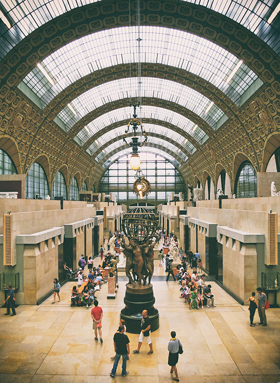Interior del Museo de Orsay Interior del Museo de Orsay