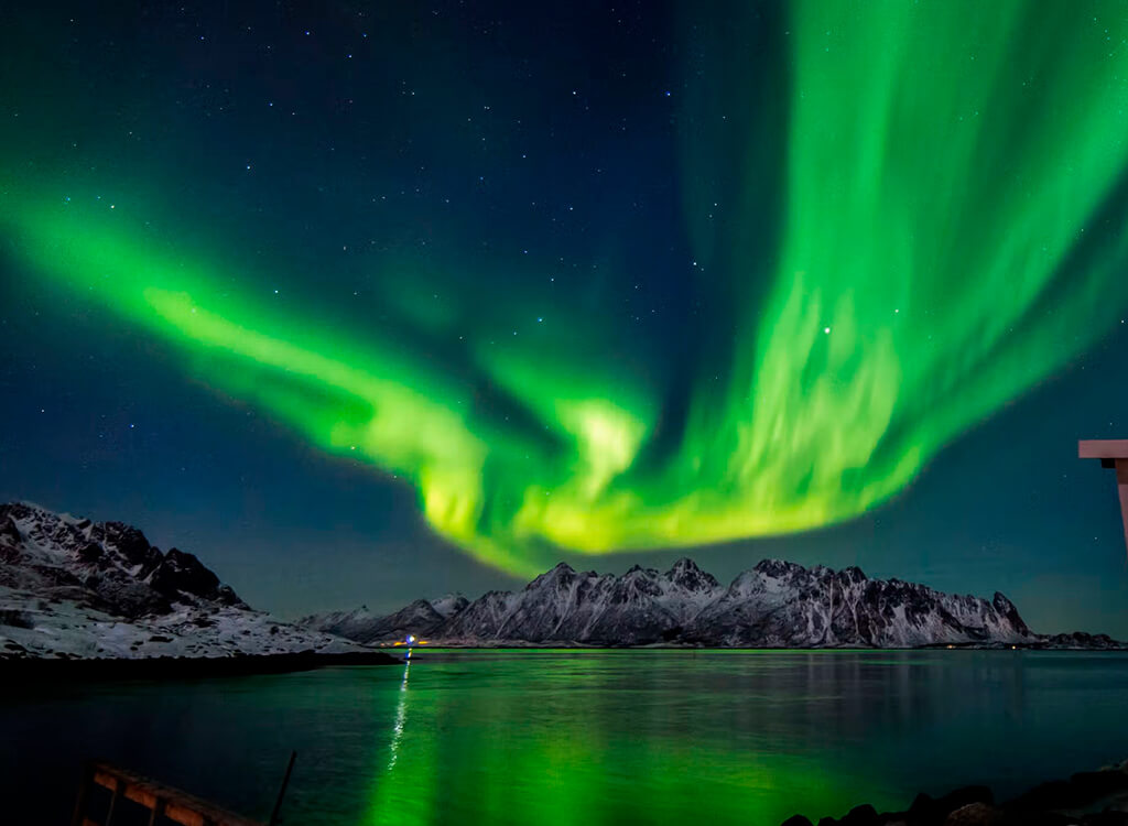 Auroras boreales cerca de Tromsø Auroras boreales cerca de Tromsø